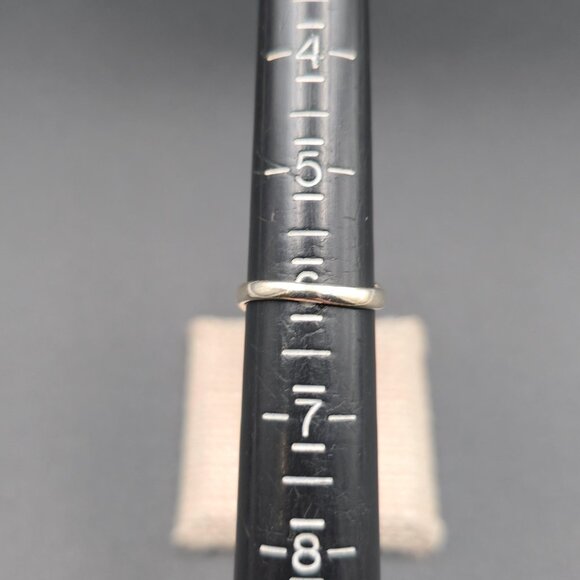 Size 6 Sterling Silver Genuine Pearl With Diamond Accents Band Ring A6190 - Picture 5 of 7